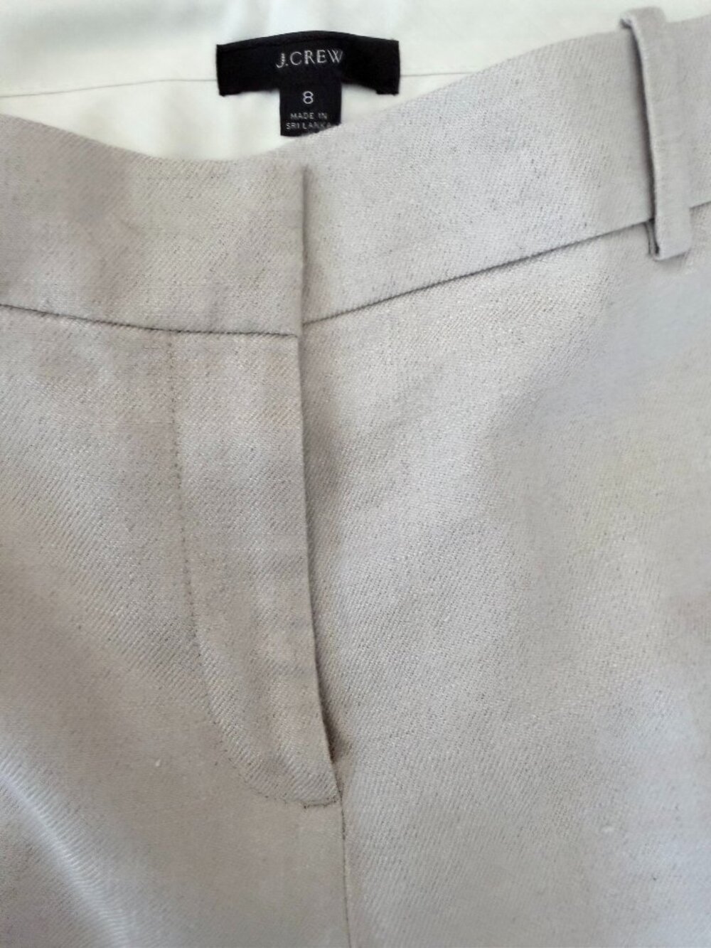 JCrew Linen Pants, Size 8. Excellent!
